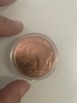 1 oz American Buffalo Copper Round Coin with Capsule