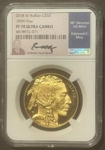 2018-W Buffalo Gold Coin 1 oz NGC PF70