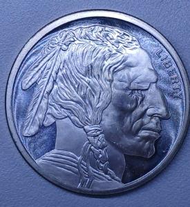 1 oz Indian Head Buffalo Nickel Tribute Round
