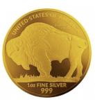 2023 American Buffalo Gold Coin with US Flag