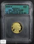 2008 W Buffalo Gold Coin 1/4 Oz PR 70