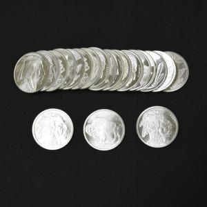 20 x 1 oz American Buffalo Silver Rounds