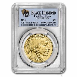 2025 1 oz Gold Buffalo Coin MS-70 PCGS