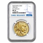 2024 1 oz $50 Gold Buffalo Coin MS-70