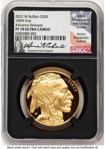 2022-W Proof 1 oz Gold Buffalo Coin NGC PF70