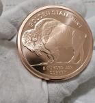 5oz Copper Round Indian Buffalo Coin in Capsule