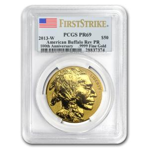 2013-W 1 oz Gold Buffalo Reverse Proof PR-69