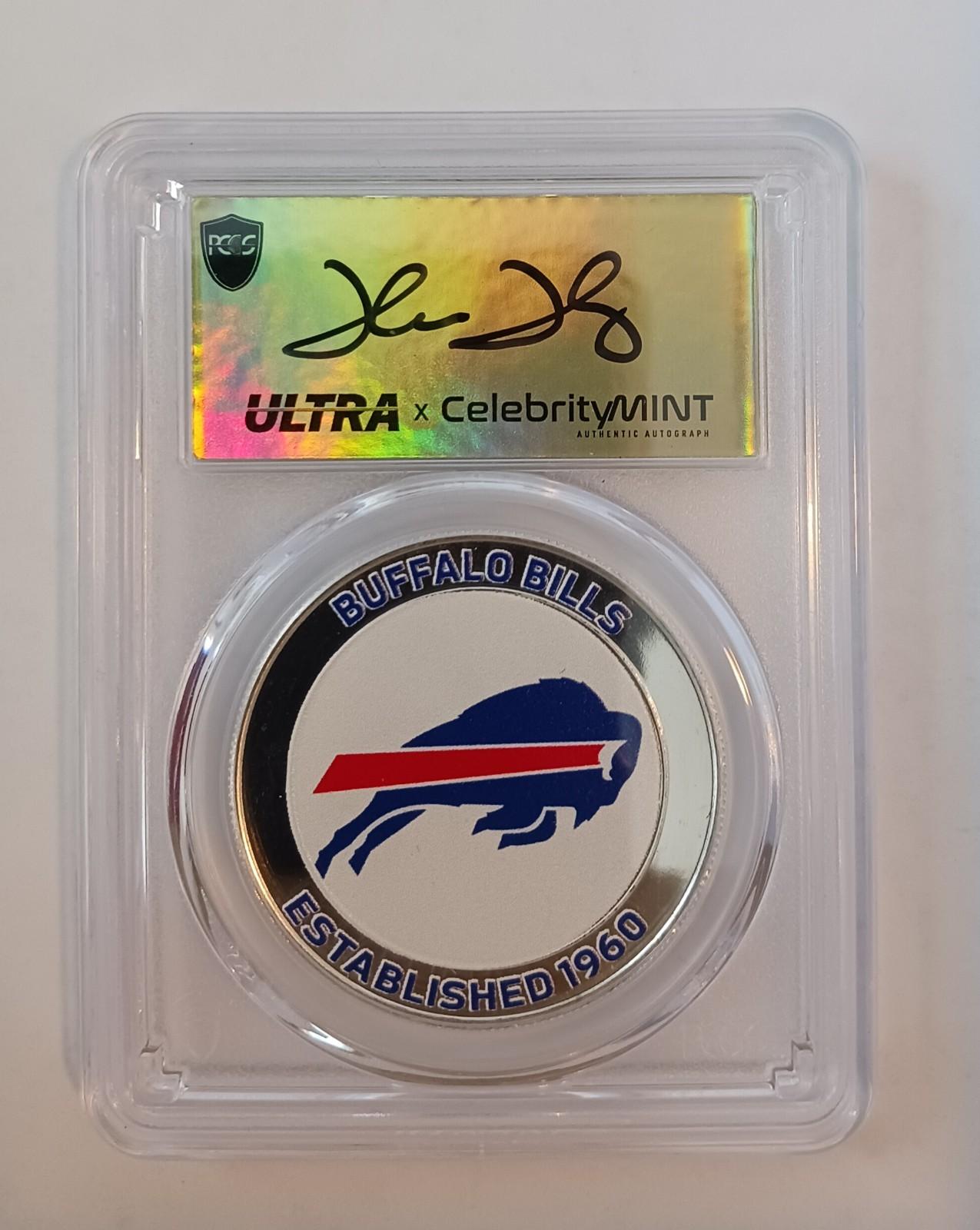 Thurman Thomas Signed Buffalo Bills Gold Coin