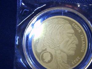 2023 Cook Islands $5 American Buffalo Gold Coin
