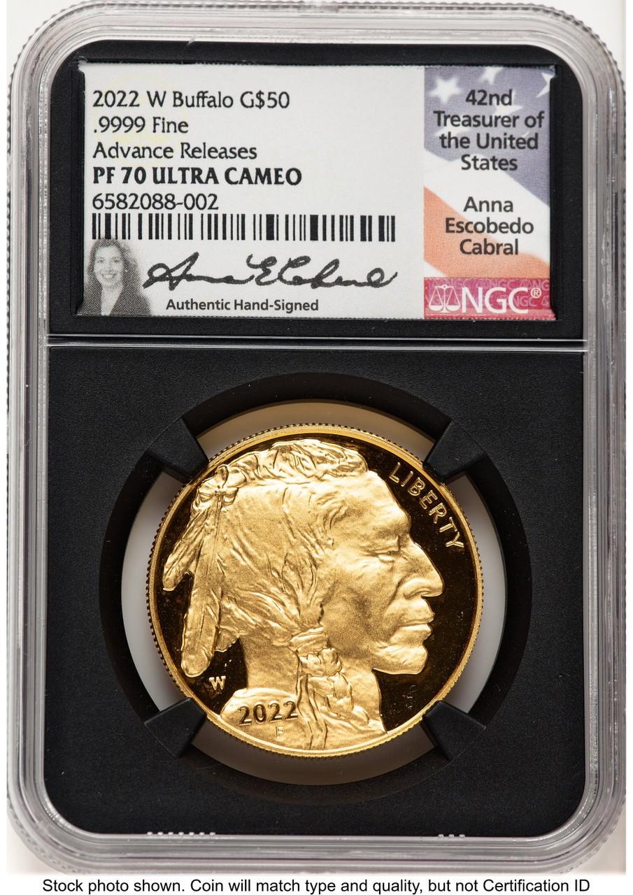 2022-W Proof Gold Buffalo 1 oz Coin PF70