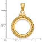 2008 $5 American Buffalo Coin Bezel - 14k Gold