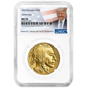 2025 $50 American Gold Buffalo Coin - MS70