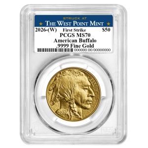 2026 $50 American Gold Buffalo Coin MS70 FS