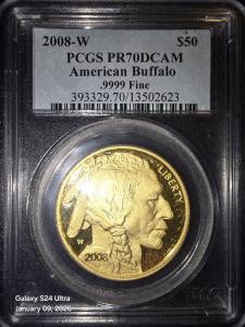 2008 $50 American Gold Buffalo 1 oz Coin