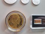 Indian Buffalo Gold and Silver Coin Set