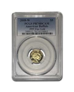 2008-W $5 American Gold Buffalo PR70DCAM