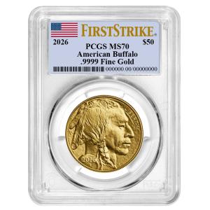 2026 $50 American Gold Buffalo PCGS MS70 Coin