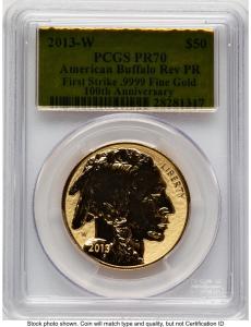 2013-W Gold Buffalo Reverse Proof 1 oz Coin