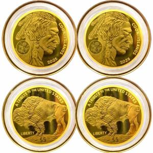 Set of 2 | 2025 Buffalo Gold Coins 🦬 .9999 Fine