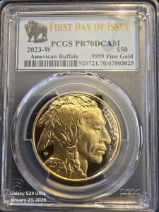 2023 $50 American Gold Buffalo Coin PF70DCAM