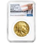 2025 $50 American Gold Buffalo Coin - MS70 Trump Label