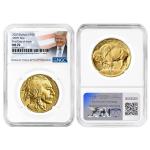 2025 $50 American Gold Buffalo Coin - MS70 Trump Label
