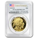 2015-W 1 oz Gold Buffalo Proof Coin PR-70