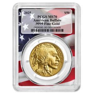 2025 $50 American Gold Buffalo PCGS MS70 Coin