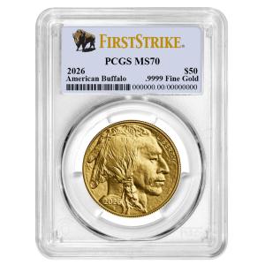 2026 $50 American Gold Buffalo MS70 Coin