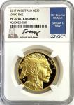 2017 Gold $50 Buffalo Coin Signed by Edmund Moy