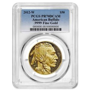 2012-W Proof $50 American Gold Buffalo Coin