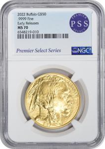 2022 $50 American Buffalo Gold Coin MS70
