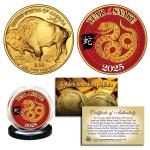 2025 Year of the Snake Gold Buffalo Coin