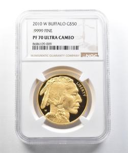 2010-W $50 American Gold Buffalo 1 Oz Coin