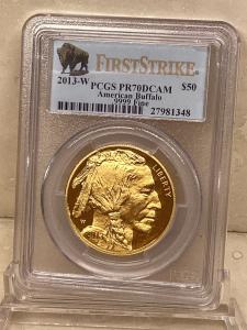 2013 $50 Gold American Buffalo PCGS PR 70