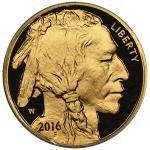 2016-W Proof $50 American Gold Buffalo Coin