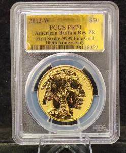 2013-W 1 oz Gold Buffalo Coin PR 70