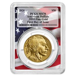 2026 $50 American Gold Buffalo MS70 Coin