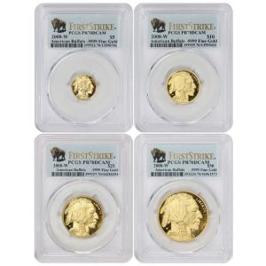 2008 W American Gold Buffalo Four Coin Set