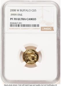 2008-W Proof Gold Buffalo 1/10 oz Coin