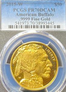 2015 1 oz Proof American Gold Buffalo Coin
