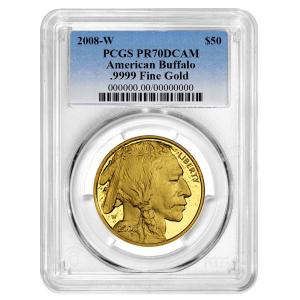 2008-W Proof $50 American Gold Buffalo Coin