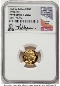 2008-W Gold Buffalo Coin 1/10 oz NGC PF70