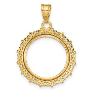 2008 $5 American Buffalo Prong Set Coin Bezel
