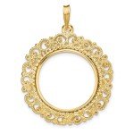 2008 $10 American Buffalo Coin with 14k Bezel
