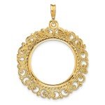 2008 $10 American Buffalo Coin with 14k Bezel