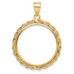 2008 $10 American Buffalo Coin 14k Gold Bezel