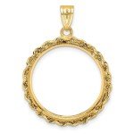 2008 $10 American Buffalo Coin 14k Gold Bezel