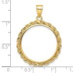 2008 $10 American Buffalo Coin 14k Gold Bezel