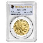 2025 $50 American Gold Buffalo Coin MS70